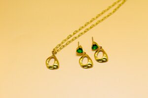 Green tear Drop Set